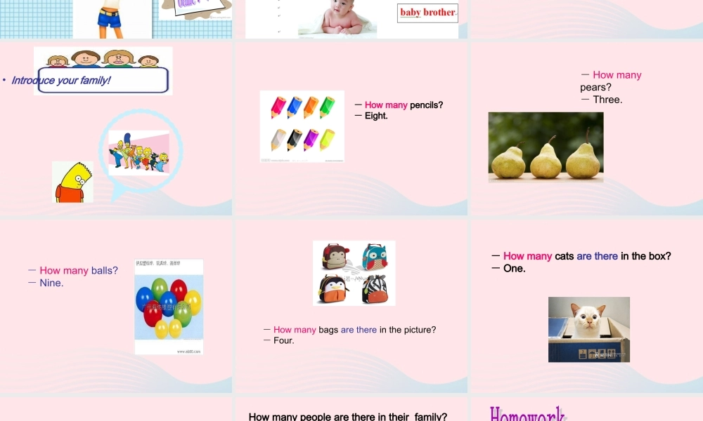 四年级英语上册 Unit 6 Meet my family第一课时课件 人教PEP版-人教PEP小学四年级上册英语课件