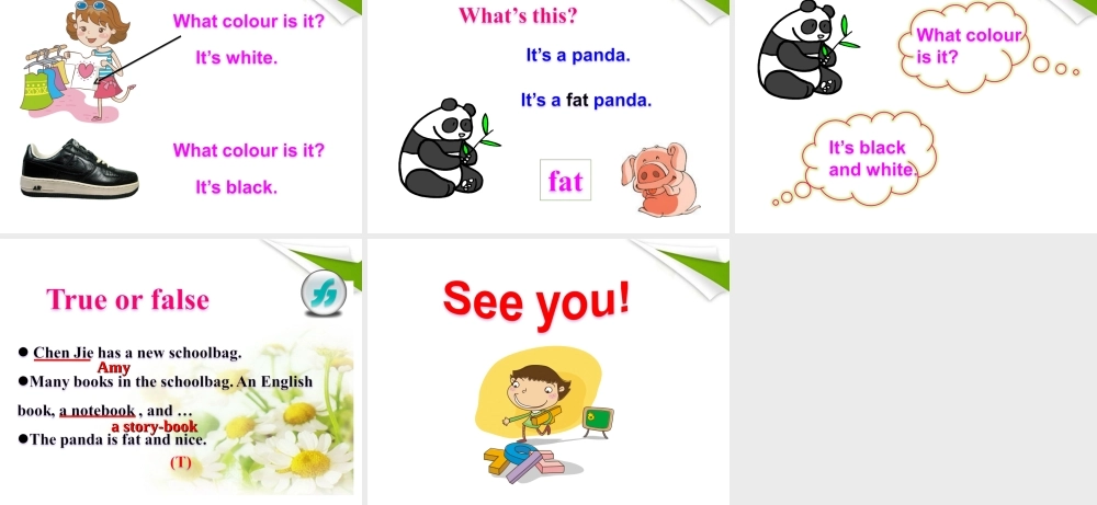 四年级英语上册 Unit2 partA课件 人教版PEP