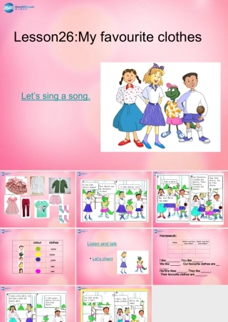 四年级英语下册 Unit 4 Lesson 26 My Favourite Clothes课件 冀教版（三起）-冀教版小学四年级下册英语课件