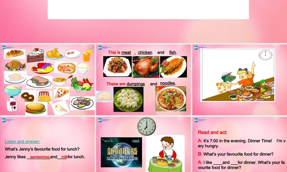 四年级英语下册 Unit 4 lesson27 My favourite food课件 冀教版（三起）-冀教版小学四年级下册英语课件
