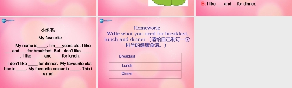 四年级英语下册 Unit 4 lesson27 My favourite food课件 冀教版（三起）-冀教版小学四年级下册英语课件