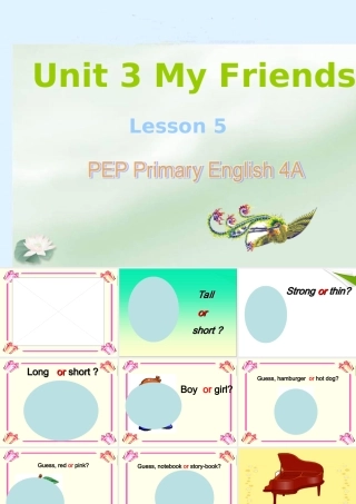 四年级英语上册 Unit3 B Let's talk课件 人教版PEP