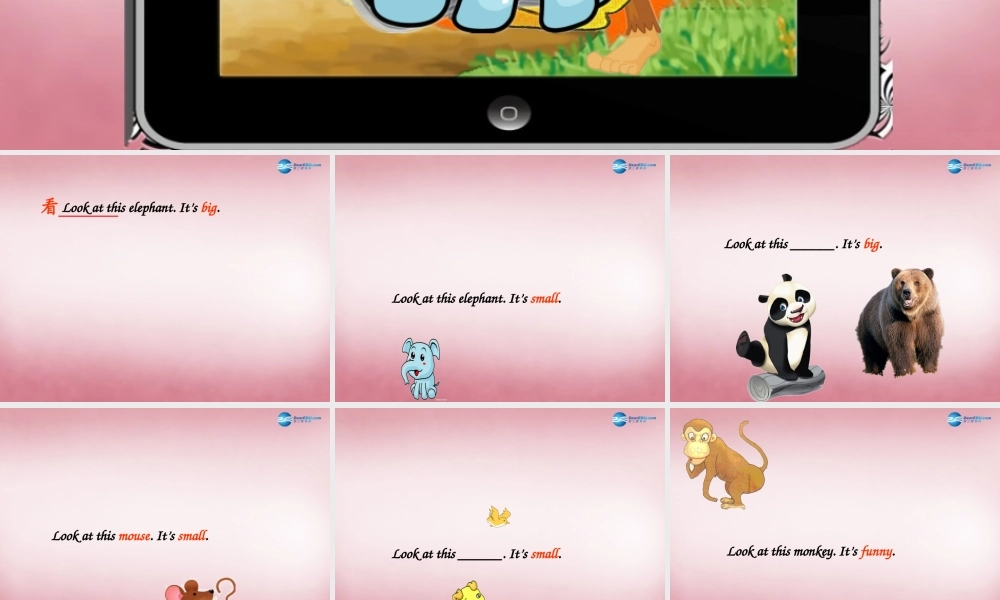 四年级英语上册 Unit3 Look at that elephant课件1 （新版）湘少版