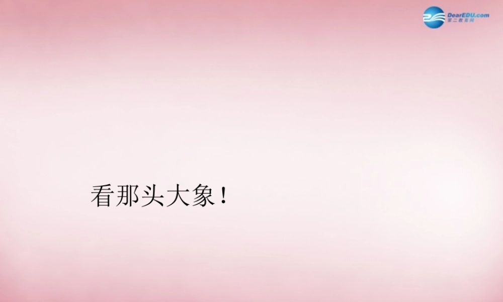 四年级英语上册 Unit3 Look at that elephant课件4 （新版）湘少版