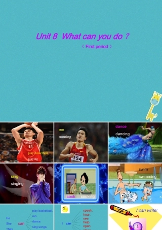 四年级英语下册 Unit 8 What Can You Do pa课件2 陕旅版-陕旅版小学四年级下册英语课件