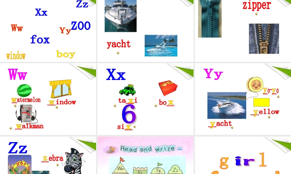 四年级英语上册 Unit3 read&write课件 人教版PEP