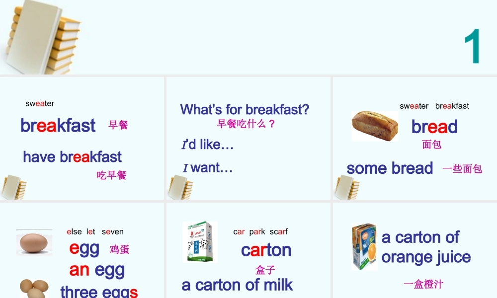 四年级英语下册 Unit 9(1)课件 苏教牛津版