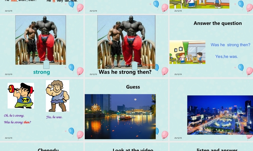 四年级英语下册 Module 6 Unit 2 Was it a big city then（2）教学课件 外研版（三起）-外研版小学四年级下册英语课件