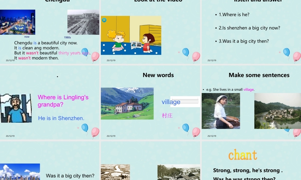 四年级英语下册 Module 6 Unit 2 Was it a big city then（2）教学课件 外研版（三起）-外研版小学四年级下册英语课件