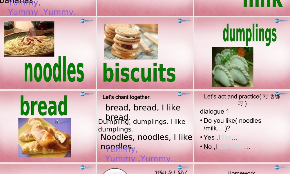 四年级英语上册 Unit5 I like noodles课件1 （新版）湘少版
