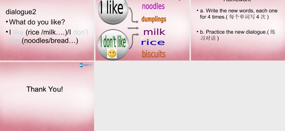 四年级英语上册 Unit5 I like noodles课件1 （新版）湘少版