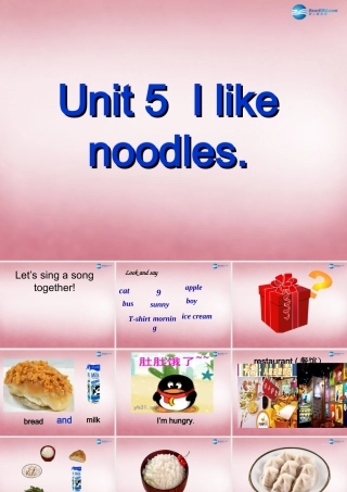 四年级英语上册 Unit5 I like noodles课件2 （新版）湘少版