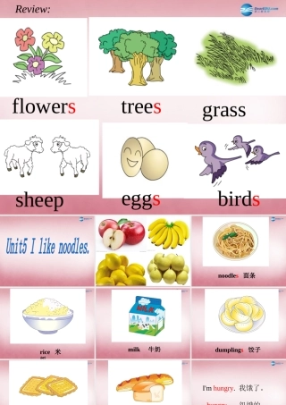 四年级英语上册 Unit5 I like noodles课件4 （新版）湘少版