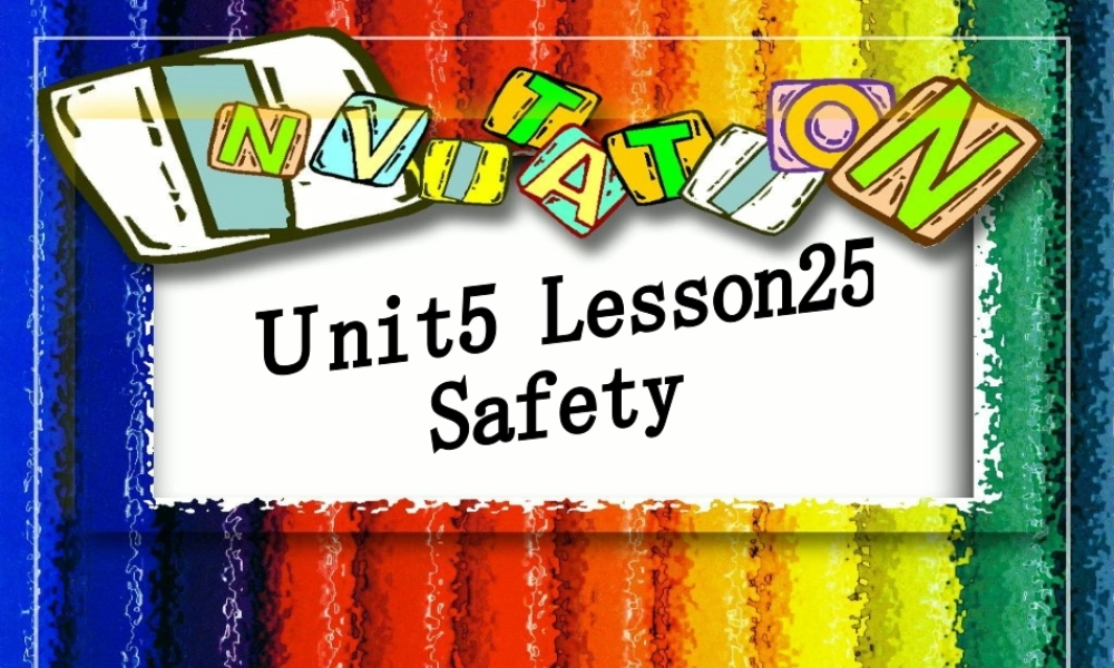 四年级英语上册 Unit5 Lesson25课件 人教新起点