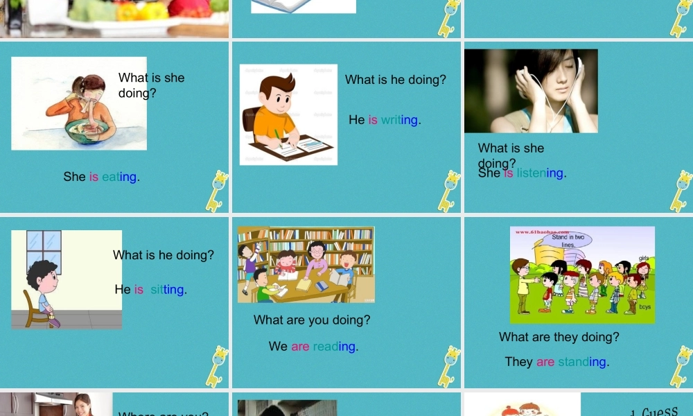 四年级英语下册 Unit2 I'm Cooking in the Kitchen part b课件 陕旅版-陕旅版小学四年级下册英语课件