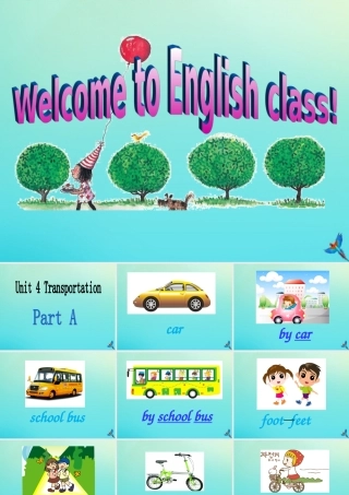 四年级英语下册 Unit 4 Transportation Part A课件2 闽教版（三起）-闽教版小学四年级下册英语课件