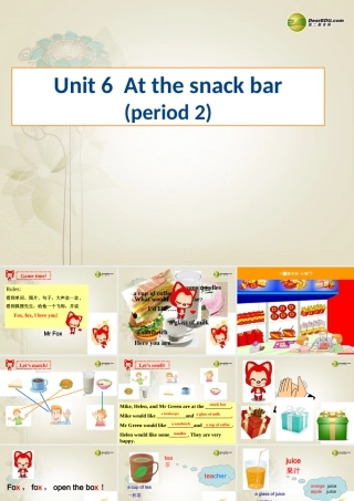 四年级英语上册 Unit6 period 1课件 牛津译林版