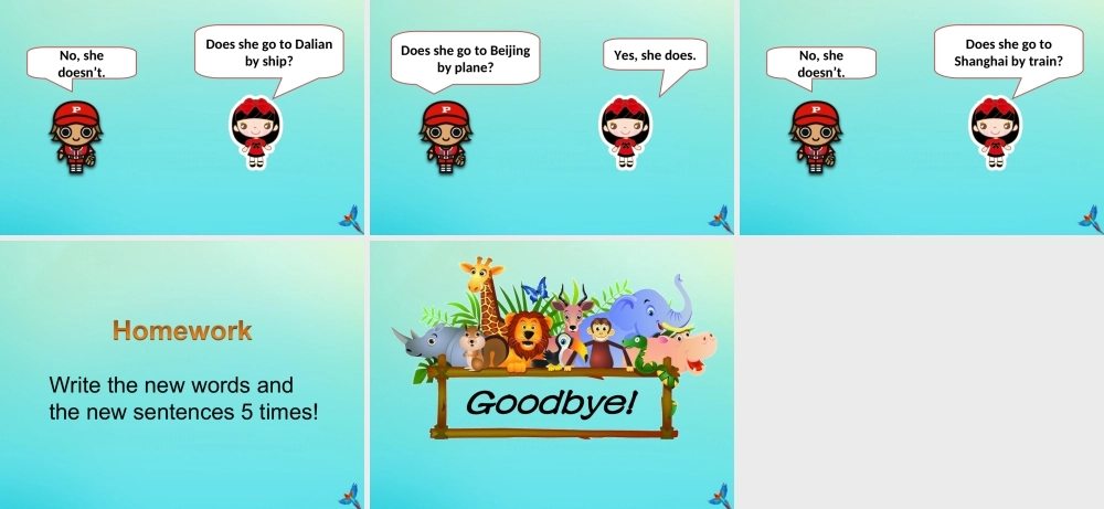 四年级英语下册 Unit 4 Transportation Part B课件1 闽教版（三起）-闽教版小学四年级下册英语课件