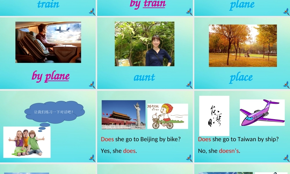 四年级英语下册 Unit 4 Transportation Part B课件2 闽教版（三起）-闽教版小学四年级下册英语课件