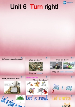 四年级英语上册 Unit6 Turn right课件2 （新版）湘少版
