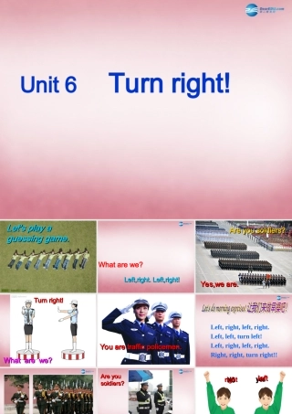 四年级英语上册 Unit6 Turn right课件3 （新版）湘少版