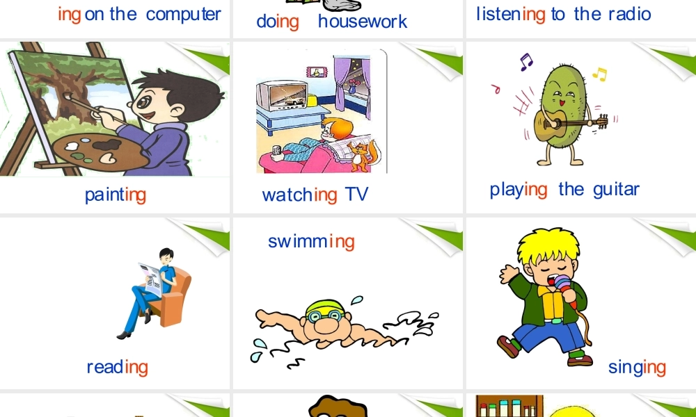 四年级英语下册 Module 7 Revision 2(1)课件 广州版（三起）