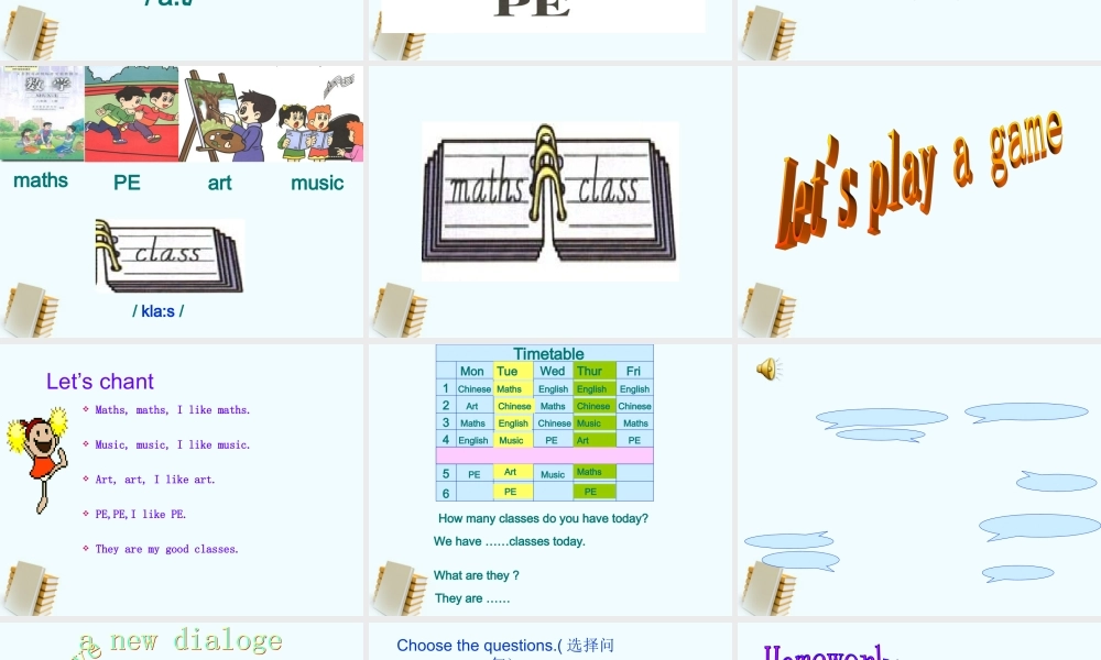 四年级英语下册 unit3 lesson15（2）课件 人教新版