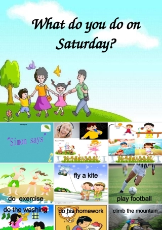 四年级英语下册 Unit 4 What do you do on Saturday课件 陕旅版-陕旅版小学四年级下册英语课件