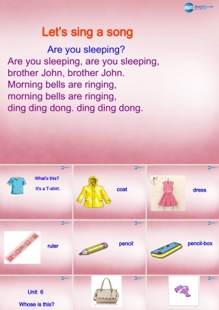 四年级英语上册 Unit7 Whose is this课件6 （新版）湘少版