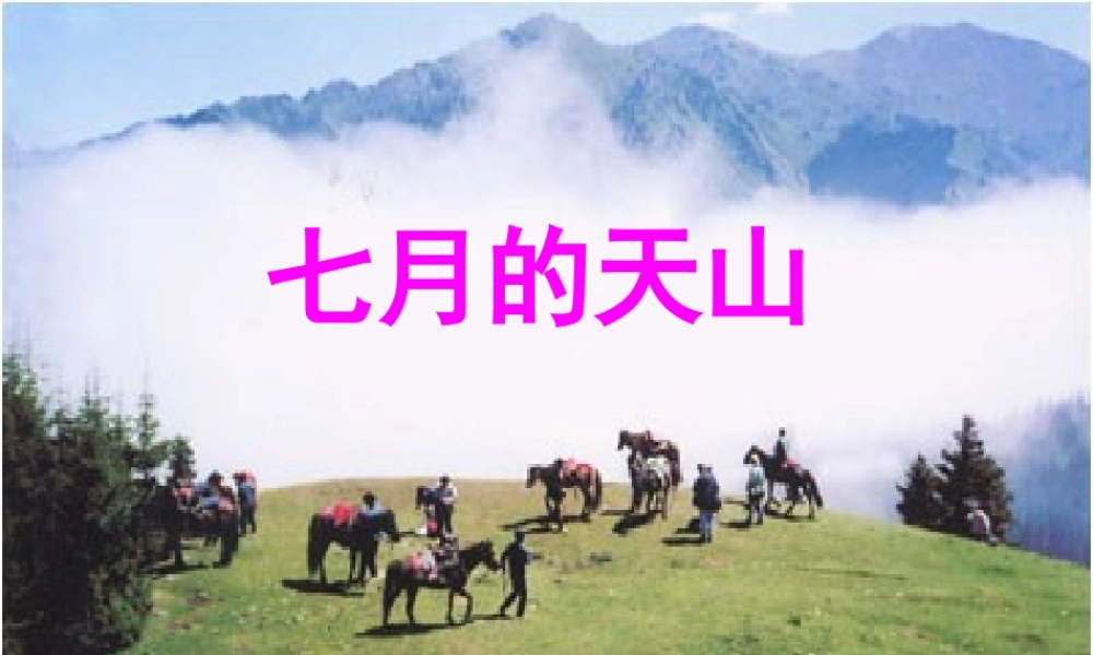 四年级语文上册 第一单元 4《七月的天山》同步教学课件 鲁教版-鲁教版小学四年级上册语文课件