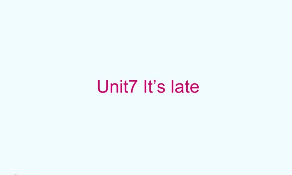 四年级英语上册 unit7(2)课件 苏教牛津版