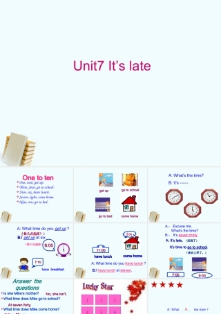 四年级英语上册 unit7(2)课件 苏教牛津版