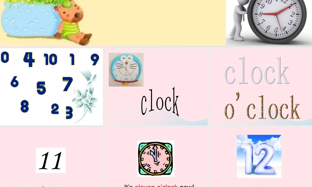 四年级英语下册 Module 7 unit 1 what's the time课件 外研版（一起）-外研版小学四年级下册英语课件