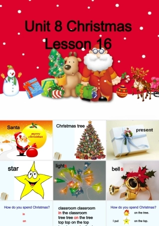 四年级英语上册 unit8 Lesson16课件 闽教版