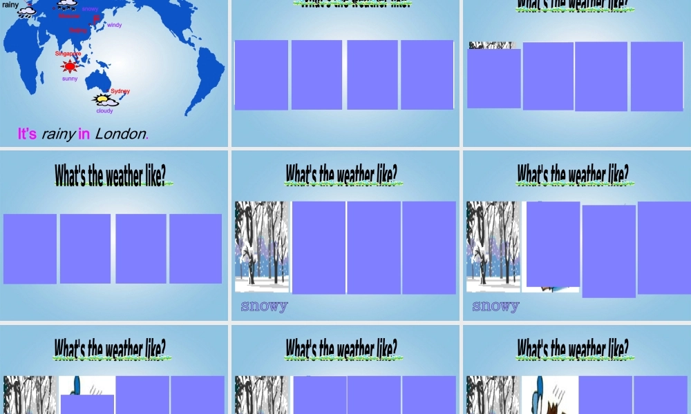 四年级英语下册 unit4 partB课件 人教PEP