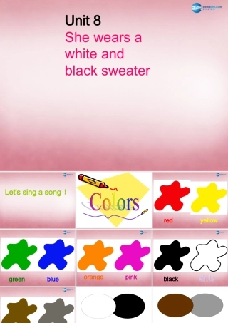 四年级英语上册 Unit8 She wears a white and black sweater课件2 （新版）湘少版