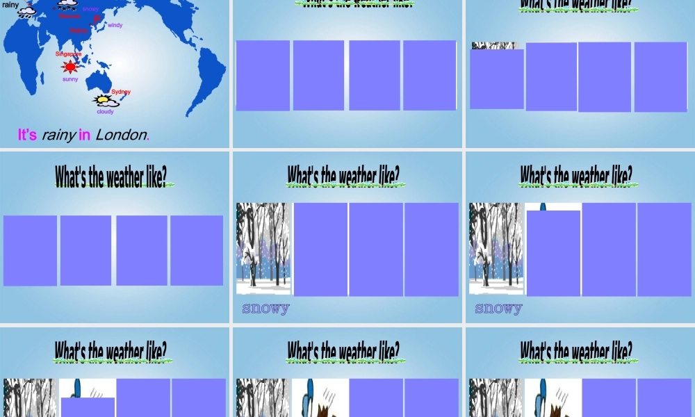 四年级英语下册 Unit 4(20)课件 人教PEP