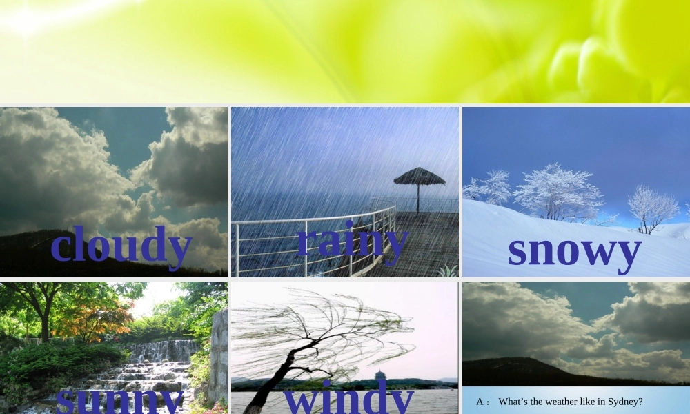 四年级英语下册 Unit4(15)课件 人教PEP