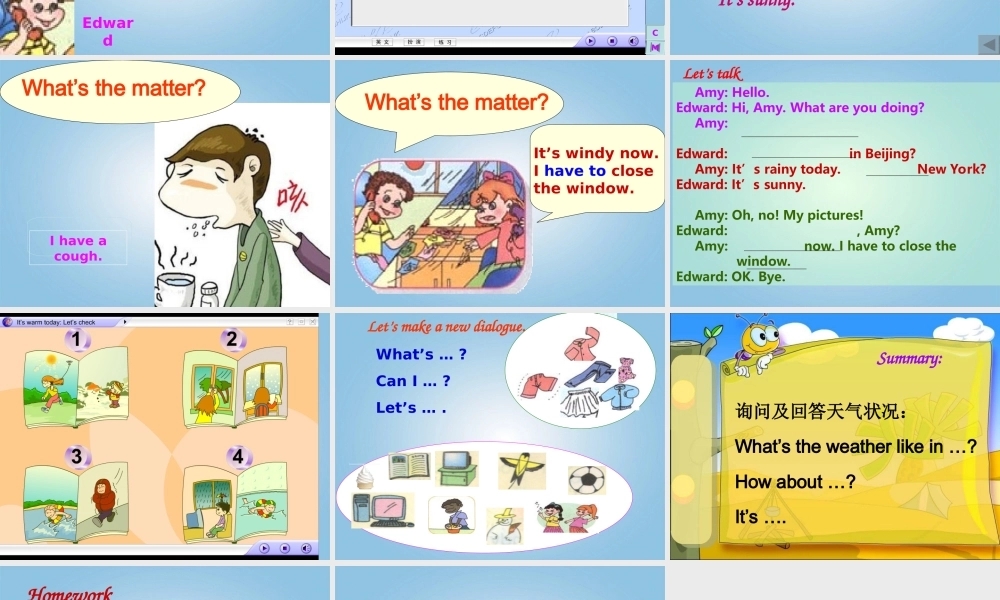 四年级英语下册 Unit 4(32) Part B课件 人教PEP