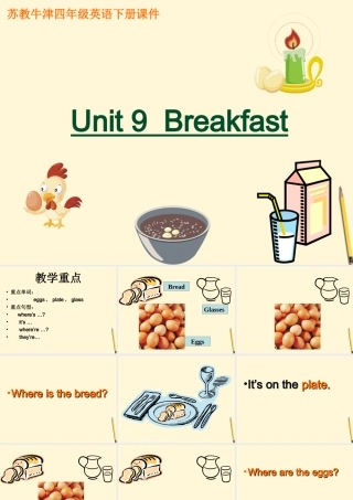 四年级英语下册 unit9（1）课件 苏教牛津版