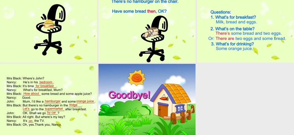 四年级英语下册 unit9（2）课件 苏教牛津版