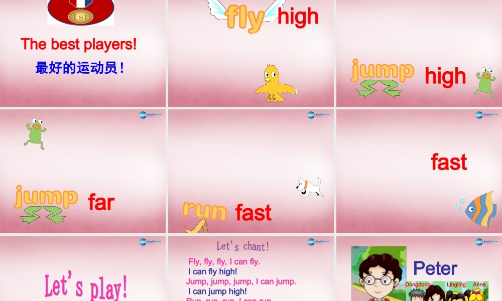 四年级英语上册 Unit12 Peter can jump high课件4 （新版）湘少版