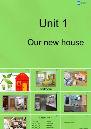 四年级英语下册《Unit 1 Our New House》课件2 陕旅版
