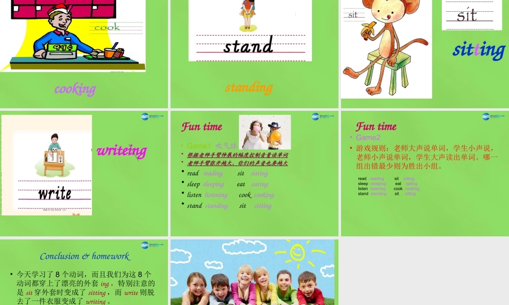 四年级英语下册《Unit 2 I’m Cooking in the Kitchen》课件2 陕旅版