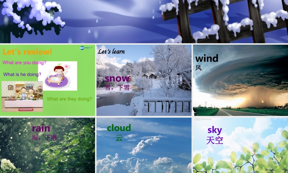 四年级英语下册《Unit 3 Is It Snowing》课件2 陕旅版