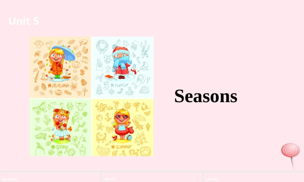 四年级英语下册 Unit 5 Seasons课件2 （新版）牛津版-（新版）牛津版小学四年级下册英语课件