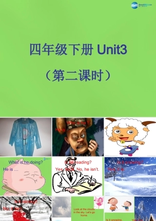 四年级英语下册《Unit 3 Is It Snowing》课件3 陕旅版