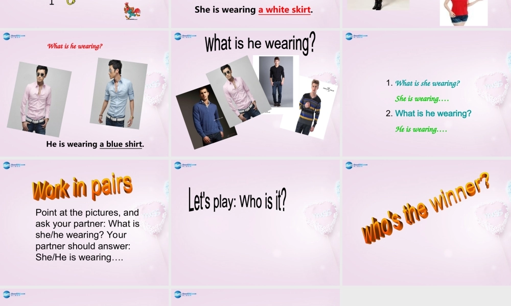 四年级英语上册《Lesson 1 Skirt and Pants》课件3 冀教版