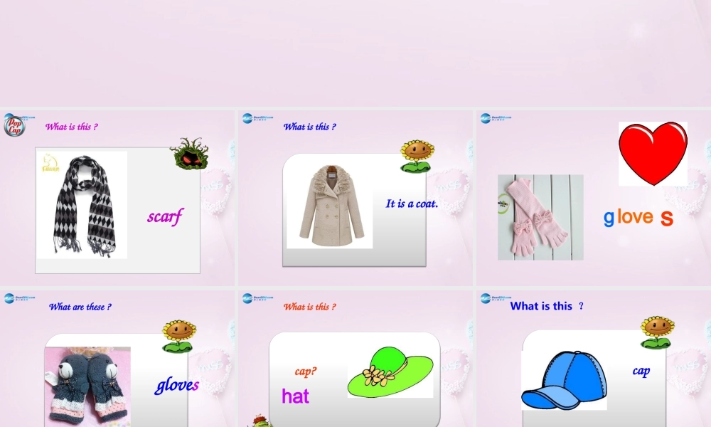 四年级英语上册《Lesson 3 Coat and Scarf》课件2 冀教版