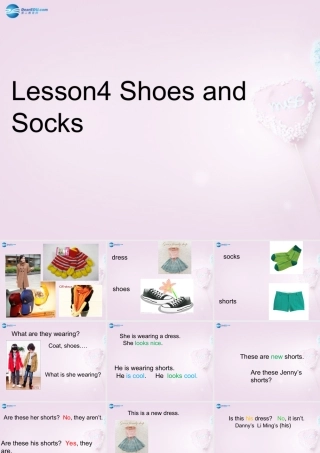 四年级英语上册《Lesson 4 Shoes and Socks》课件1 冀教版